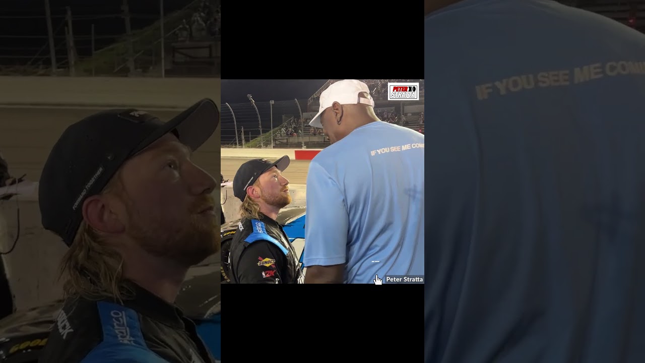 Michael Jordan Greets Tyler Reddick after Darlington Runner-Up #Shorts