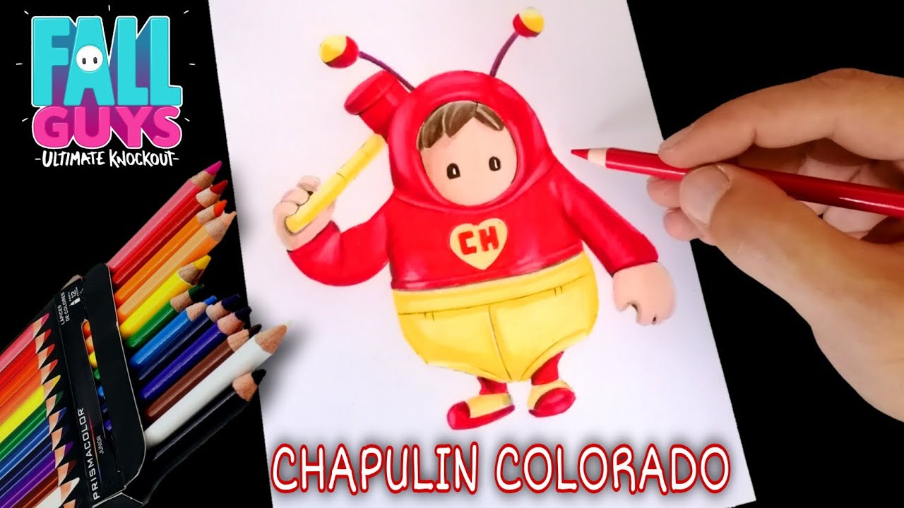 Como Dibujar al CHAPULÍN COLORADO de FALL GUYS paso a paso | how to draw  fall guys chapulín colorado - thptnganamst.edu.vn