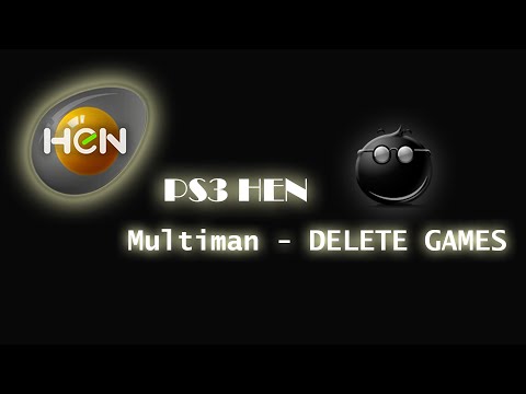 PS3 HEN - MULTIMAN DEMO / DELETE GAMES