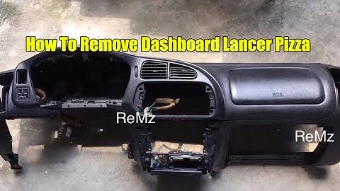 How to Remove Dashboard on Lancer Pizza / GSR / CK / CJ / Evo 4 / Evo 5 / Evo 6 (Tagalog)