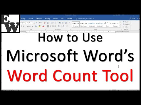 Video: How To Count In Microsoft Word