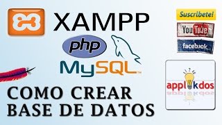 Crear Base de Datos MYSQL en PhpMyAdmin usando XAMPP Server