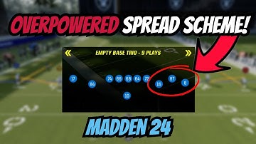 OVERPOWERED SPREAD ATTACK! Gun Empty Base Trio Mini Scheme | Madden 24 Tips & Tricks