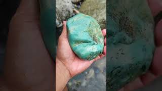 Green Jasper in River#Jasper#Healing Stone