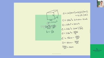 [Math] A rectangular storage container with an open top is to have a volume of 22 cubic meters