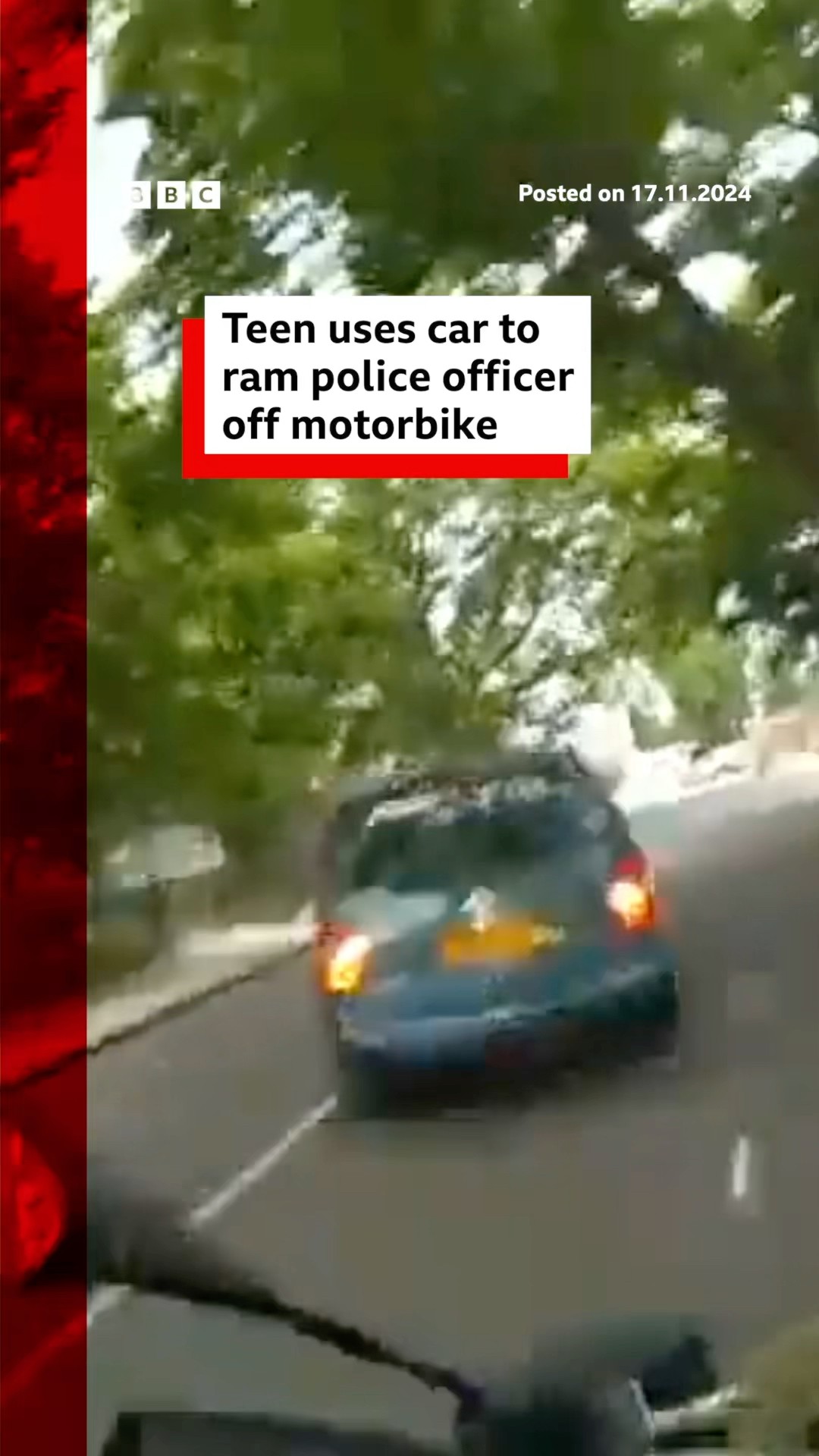 Teen jailed after ramming police officer off bike in London. #London #BBCNews