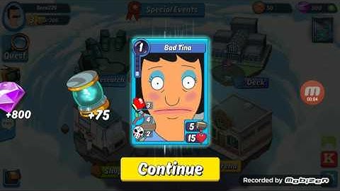 Animation ThrowDown Bad Tina Epic card