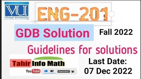 ENG201 GDB 1 solutions 2022
