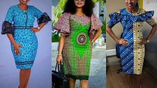 Stunning and sophisticating ankara short gown style for beautiful ladies | wedding guest inspiration