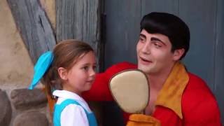 Daisy and Gaston reunited for their anniversary at magic kingdom  disney world mini pint sized belle