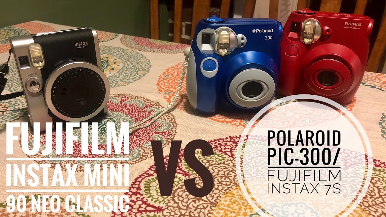 nauwelijks defect nationalisme Polaroid Pic-300 vs Fujifilm Instax Mini 7S - YouTube