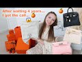 Unboxing my First BIRKIN OR KELLY from the Hermes Boutique 🍊One of The Most Rare Hermes Unicorn Bags