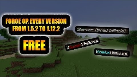 FREE MINECRAFT NEW FORCE OP HACK EVERY VERSION 1.7.X 1.8.X 1.9.X 1.10.X 1.11.X 1.12.X LATEST VERSION