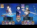 C0R1 Yelan vs C6R5 Xingqiu | Hu Tao Vape Team Comp on Floor 12