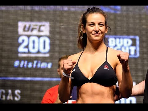 UFC#when take off her bra Miesha Tates Nervous moment during weighing