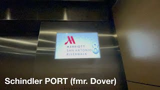 Schindler PORT (fmr. Dover) Traction Elevators @ Marriott Riverwalk in San Antonio, TX