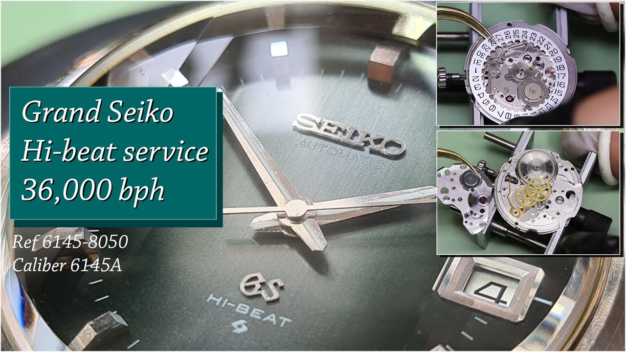 1972 Grand Seiko GS61 Hi-Beat service ref 6145 8050 Caliber 6145A - YouTube
