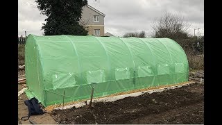 New 6M X 3M Poly Tunnel - Pallet Collar Raised Beds