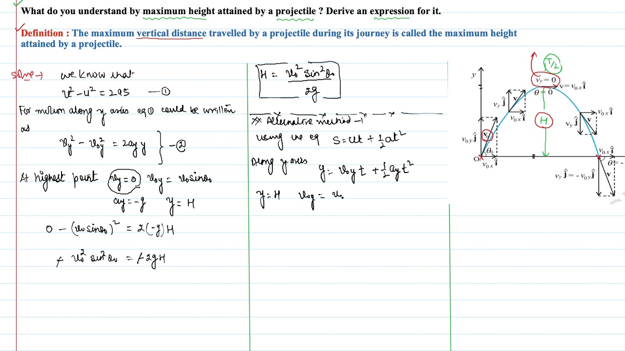 height formula physics calculator