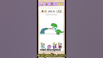 Brain Test Level 331  Stop the monster
