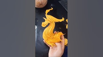 Nghệ thuật cắt tỉa hoa quả,cắt tỉa đầu phượng hoàng #art #diy #dụngcụtỉahoa #shorts