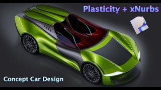 xNURBS in Plasticity 3D (v24.1.5) | Freestyle Concept Car Design