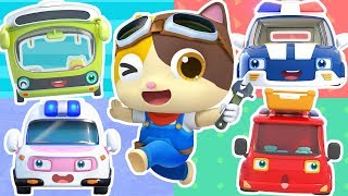 Busy Mechanic Rescue Team | Doctor Cartoon, Fire Truck | Nursery Rhymes | Kids Songs | BabyBus