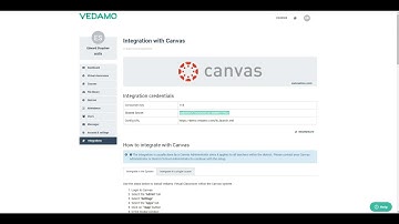 How to integrate VEDAMO Virtual classroom with Canvas