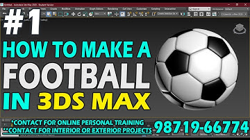 #1 || 3DS MAX ||  FOOTBALL MODELLING TUTORIAL FOR BEGINNER ||