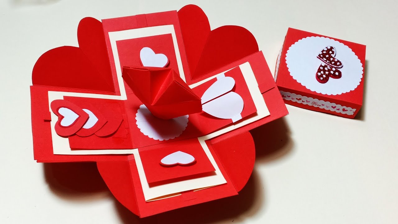 DIY Valentine's Day Explosion Box / Infinity Explosion Box Tutorial ...