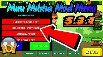 #DA2 mini militia Mod Menu Hack 5.3.1 || Latest version hack || By piano and tech shreyas ||