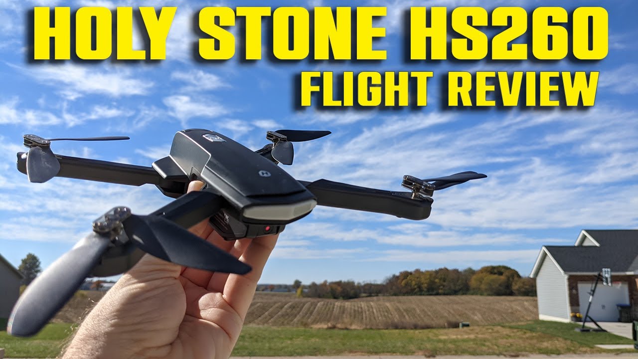 Holy Stone HS260 Foldable Optical Flow Drone Flight Review