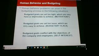 Information Static and Flexible budgets and other basic concepts Update