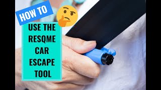 😮How to use the lifesaving resqme car escape tool!🚘