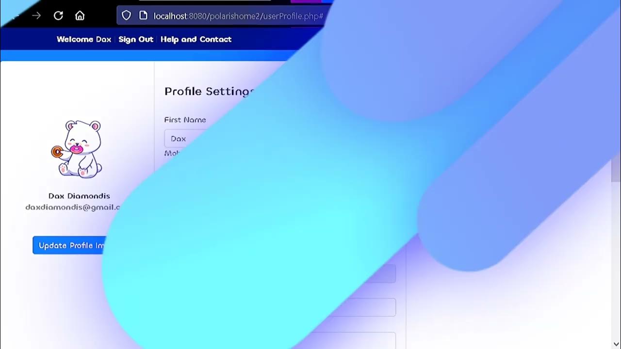 10. Design a responsive user profile page using HTML, CSS, JavaScript ...