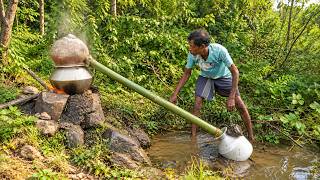 Making Local Alcohol in the Forest | Tribal Life & Traditional Food