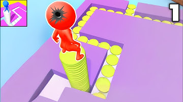 Stacky Dash - Gameplay Walkthrough Part 1 (Android, iOS)
