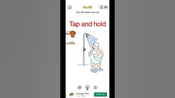 Brain Out Prank Plan Level - 8, solved. Cut off water source