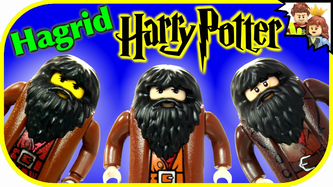 LEGO Rubeus Hagrid Harry Potter Minifigure Comparison Collection