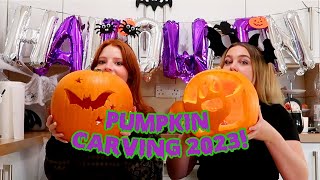 Carving Halloween Pumpkins 2023 - Spooky Bat and Ghost Designs! 🎃👻🦇