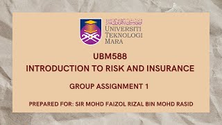 GROUP ASSIGNMENT 1 | GROUP 1 (UBM588)
