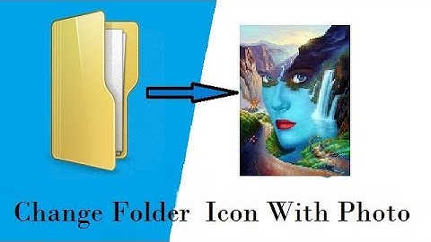 How to change Folder icon. and pictures into icons for folders.....