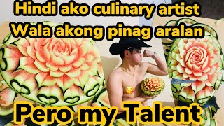 Mag ukit ako ng pakwan // Watermelon carving tutorial