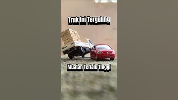 This Truck Overturned Because Its Load Was Too High #shorts