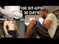 100 Sit Ups A Day for 30 Days