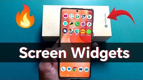 Moto phone screen widgets | how to change lock screen widget in motorola mobile