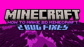 How to Fix Bugs in 2D Minecraft in Scratch | Episode 10.5