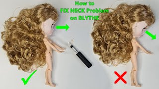 How to FIX NECK problem on BLYTHE DOLL so she can Look Forward - Beginners Tutorial 2021