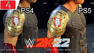 WWE 2K22 Custom Superstar PS5 vs PS4 Graphics Comparison