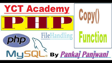 PHP in Hindi : Copy() function ( File Handling )
